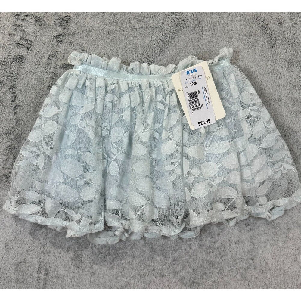 Kardashian Kids Baby Girls Blue Lace Tulle Skirt 12M NWT Toys R Us